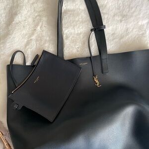 Saint Laurent Leather Tote Bag
